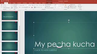 Making a Pecha Kucha on PC with PowerPoint [upl. by Benis]