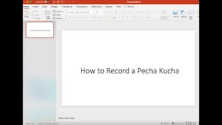 ARTH151 How to Record a Pecha Kucha Presentation [upl. by Royo]