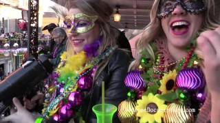 Mardi Gras French Quarter Bourbon St [upl. by Attenev]