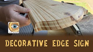 Making A Decorative Edge Wooden Sign  Plaque [upl. by Eleaffar]