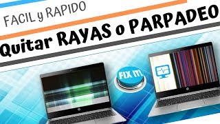 Como Quitar RAYAS blancas o de Colores 📊 PARPADEO  en 10 minutos [upl. by Ashton]