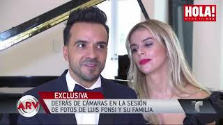 Luis Fonsi y Águeda López detrás de la portada de HOLA USA [upl. by Eisak]