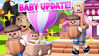 NEW BABY UPDATE with STROLLERS CARRIERS in CLUB ROBLOX [upl. by Alvie]