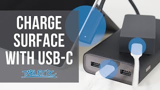 How to charge your Surface with a USBC Cable  2020 Update [upl. by Wassyngton85]