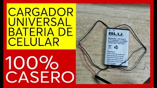 Hacer CARGADOR UNIVERSAL CASERO para revivir baterias de TELEFONO CELULAR📱 [upl. by Libbey832]