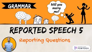 Reported Speech 5 Reporting questions [upl. by Noeruat720]