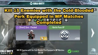 How to Kill 15 Enemies with the ColdBlooded Perk Equipped in MP Matches Season 11 2022 Cod Mobile [upl. by Anyalram]