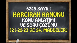 Harcırah Kanunu Madde 21 22 23 24 [upl. by Franchot546]