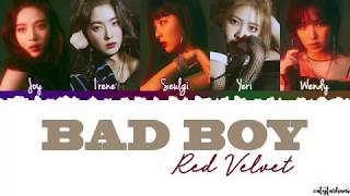 Red Velvet 레드벨벳  Bad Boy Lyrics Color CodedHanRomEng [upl. by Einaled]