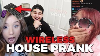 WIRELESS KEYBOARD HOUSE PRANK ft Pokimane amp LilyPichu [upl. by Aizahs156]