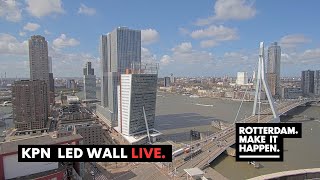 Live Stream  Erasmusbrug Rotterdam  KPN Led Wall [upl. by Sucramej]