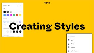 Figma Tutorial Creating Styles [upl. by Greene]