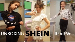 SHEIN KIDS TRY ON HAUL amp REVIEW  FASHION CLOTHING FOR GIRLS  WHY IS SHEIN SO CHEAP [upl. by Nnaynaffit]