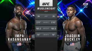 Impa Kasanganay vs Joaquin Buckley Highlights UFC Fight Night HD [upl. by Esille142]