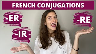 HOW TO CONJUGATE REGULAR FRENCH VERBS IN THE PRESENT TENSE  Conjugate the Present Tense in French [upl. by Wiles]