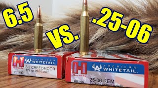 65 Creedmoor vs 2506 Rem Hornady American Whitetail Interlock Ballistics Gel test w Savage Rifles [upl. by Xer]