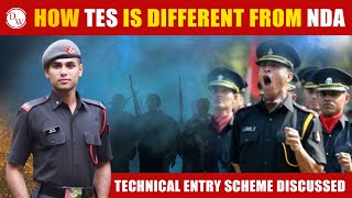 TES and NDA Difference  All about TECHNICAL ENTRY SCHEME ⚔️🪖 [upl. by Benedict339]