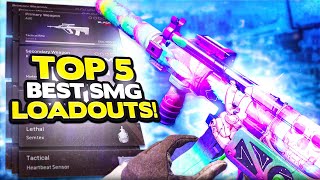 Warzone Top 5 BEST SMG Loadouts Meta Class Setups [upl. by Olivette]