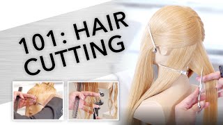 101 Learning the Basics of Haircutting  Kenra Professional [upl. by Naimad]