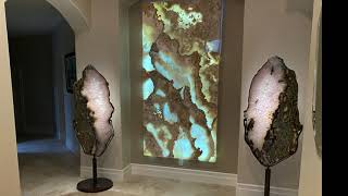 Incredible Onyx Wall Panel amp Agate Installation [upl. by Torray160]