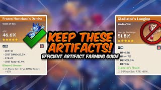 Efficient Artifact Guide SAVE YOUR RESIN  What To Keep amp What To Throw Away  Genshin Impact [upl. by Araldo]