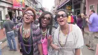 Mardi Gras Bourbon St New Orleans [upl. by Einafets]