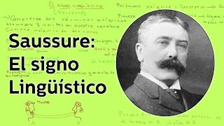 Saussure El signo lingüístico  Lingüística  Educatina [upl. by Antonetta]