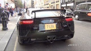 Lexus LFA Crazy V10 Exhaust Sound in The City [upl. by Fiona]