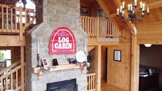 Log Cabin Homes Model Tour  The Canyon Falls [upl. by Sinclare]