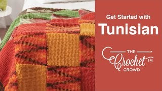 Tunisian Crochet Get Started  The Crochet Crowd [upl. by Jermain]