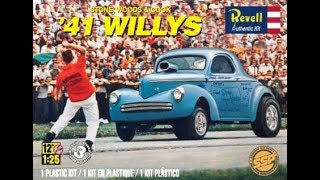 How to Build the SWampC 41 Willys Gasser 125 Scale Revell Model Kit 851287 [upl. by Andromeda]