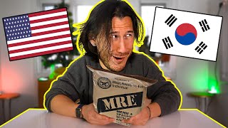 Trying Korean Russian and American MREs [upl. by Atikcir901]