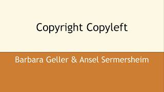 Copyright Copyleft [upl. by Ossy]