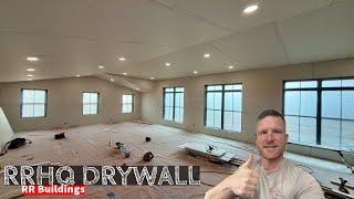 RRHQ Hanging Drywall in the Rec Room Part 1 [upl. by Amme]