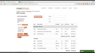 Create a construction bid proposal in 11 minutes with ProfitDig [upl. by Tnerb]