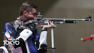 USAs Will Shaner wins gold in 10m air rifle sets Olympic record  Tokyo Olympics  NBC Sports [upl. by Weld20]