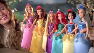 Disney Princess 2013 MATTEL Sparkling Dolls Commercial [upl. by Lavud27]