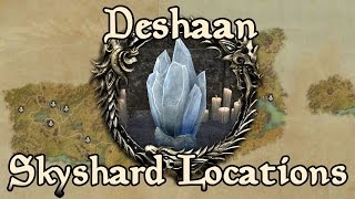 ESO Deshaan All Skyshard Locations updated for Tamriel Unlimited [upl. by Guyon]