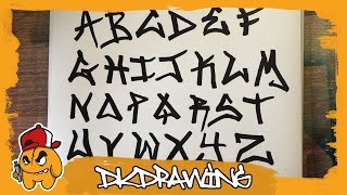 Graffiti Tag Alphabet  Handstyle Tagging 1 [upl. by Lynett822]