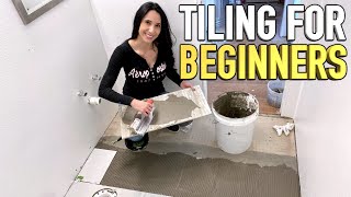 How to Tile a Floor for Beginners [upl. by Gainor]