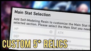 Custom Make Your 5 Relics  Honkai Star Rail [upl. by Earazed]