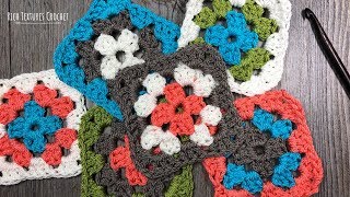 How to Crochet a Granny Square with Multiple Colours [upl. by Hanikas20]