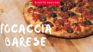 Focaccia Barese  Ricetta come Panificio Fiore Bari [upl. by Asirap]