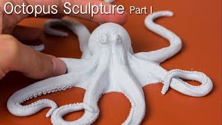 Octopus Sculpture Part 1 Polymer Clay Art in Time Lapse [upl. by Melony]