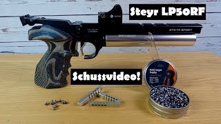 Luftpistole Steyr LP50RF  Keilershoot Schussvideo [upl. by Darell834]