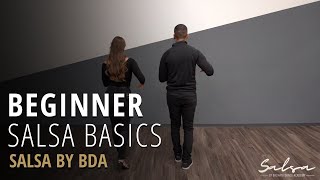 Salsa Dancing Beginner Basics Tutorial Video [upl. by Yelnikcm]