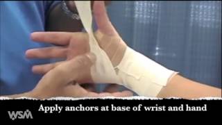 Wrist Athletic Taping [upl. by Girvin]