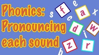 English Letter Pronunciation  Phonics [upl. by Sibyls]