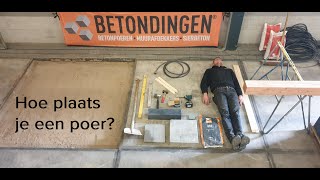 Betonpoer plaatsen in 12 stappen uitgelegd  Betondingen [upl. by Rtoip]