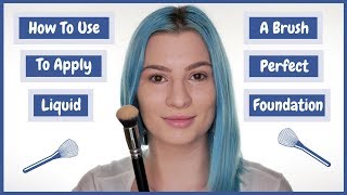 How to use a Brush to Apply Perfect Liquid Foundation  Youtube [upl. by Bindman]